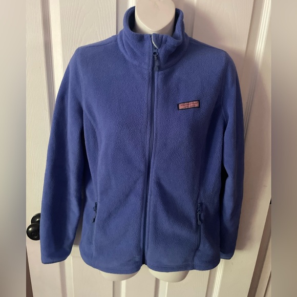 Women’s Vineyard Vines Fleece Full Zip Up Jacket Size Small - Picture 1 of 5